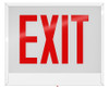 EXIT-1CH Chicago Edge-lit Exit/stair Sign AC Only Manual Steel White Red
