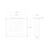 EXIT-1CH Chicago Edge-lit Exit/stair Sign AC Only Manual Steel White Red