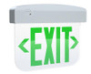 EXITEDGE34-1GW/E Edge-lit Exit Sign Battery Backup Manual Thermoplastic Clear