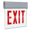 EXITEDGE-WPCH/E Chicago Edge-lit Exit/stair Sign Battery Backup Manual Aluminum