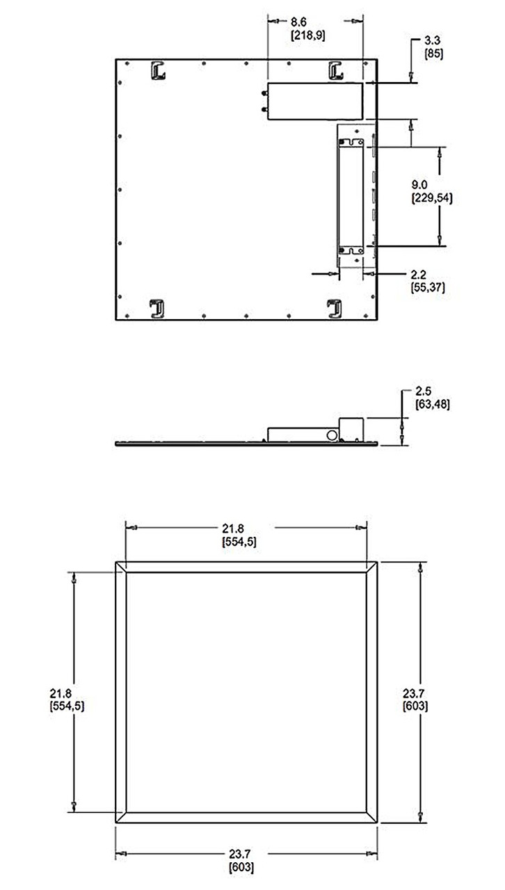 EZPAN2X2-40YN/D10/E2 Panels & Troffers 4571 Lumens EZPAN 2X2 40W 3500K 0-10V Dimming