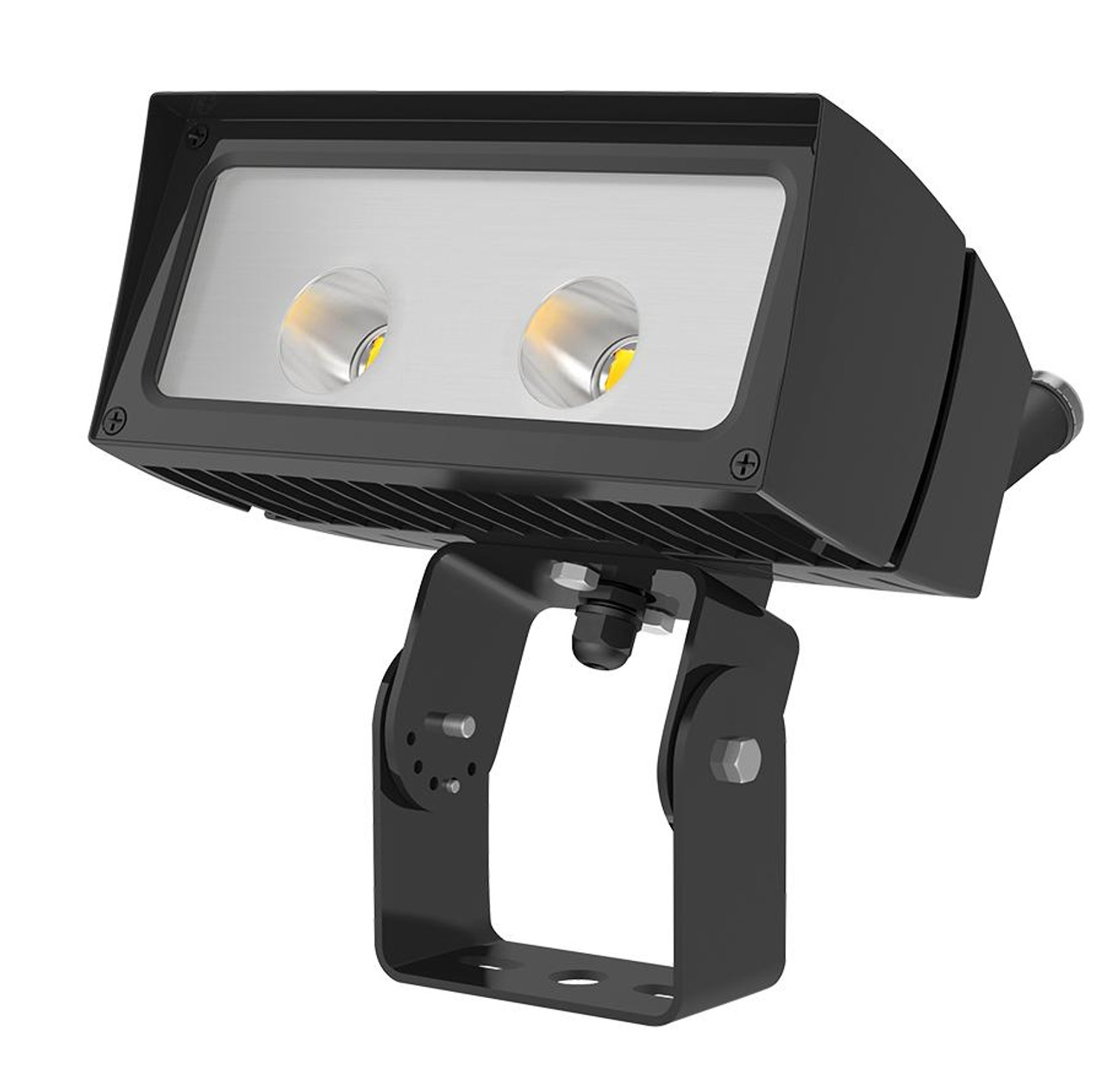 FFLED26TNB44/480/PCS4 Flood 3498 Lumens FFLED 26W 4X4 480V Swivel Photocell 4000K Neutral