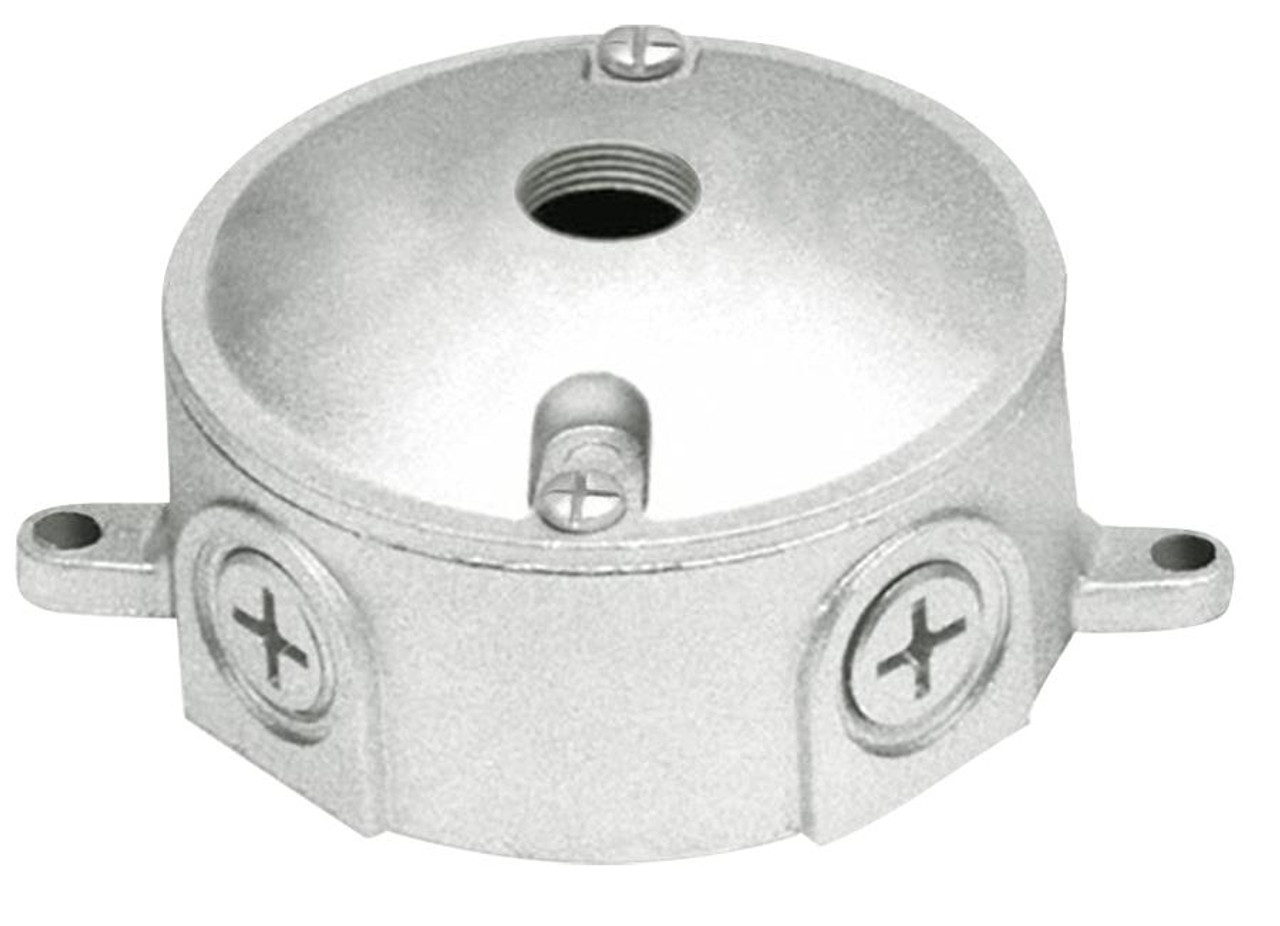 VXJ1 Outdoor Accessory Weatherproof Round Box 1/2 Inch One 1/2 Inch