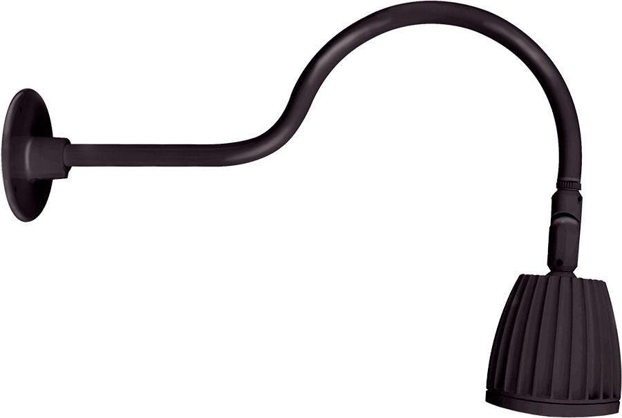GN1LED13YRA Decorative 585 Lumens Gooseneck 13W 3000K 24 Inches Arm No Shade