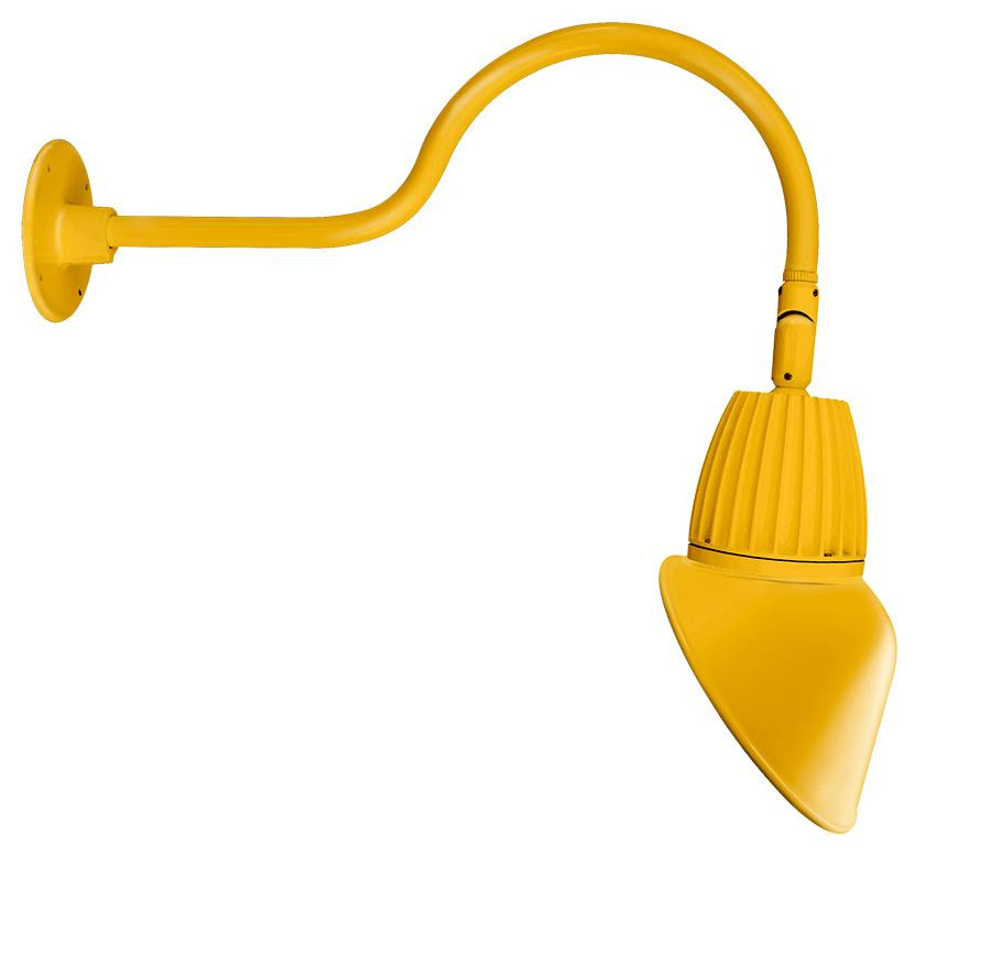 GN1LED13YSAC11YL Decorative 665 Lumens Gooseneck 13W 3000K 24 Inches Arm