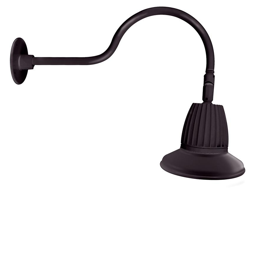 GN1LED13YSST11A Decorative 514 Lumens Gooseneck 13W 3000K 24 Inches Arm Straight