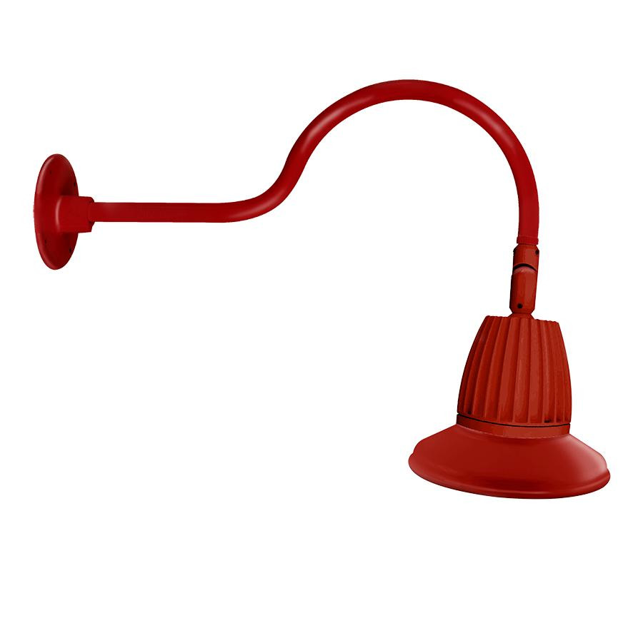 GN1LED13YST11R Decorative 596 Lumens Gooseneck 13W 3000K 24 Inches Arm Straight