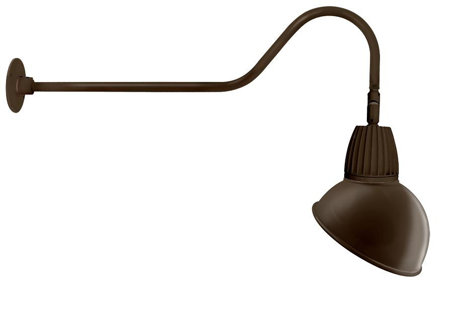 GN2LED13NRADBWN Decorative 370 Lumens Gooseneck 13W 4000K 35 Inches Arm