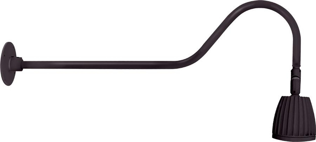 GN2LED26NA Decorative 1526 Lumens Gooseneck 26W 4000K 35 Inches Arm Flood