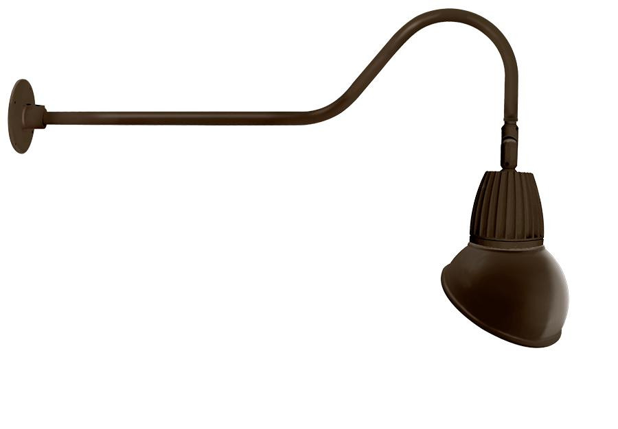 GN2LED26NAD11BWN Decorative 839 Lumens Gooseneck 26W 4000K 35 Inches Arm