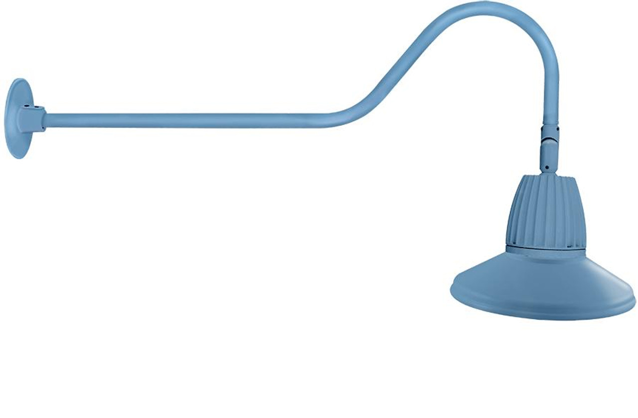 GN2LED26NRSTLB Decorative 1604 Lumens Gooseneck 26W 4000K 35 Inches Arm Straight