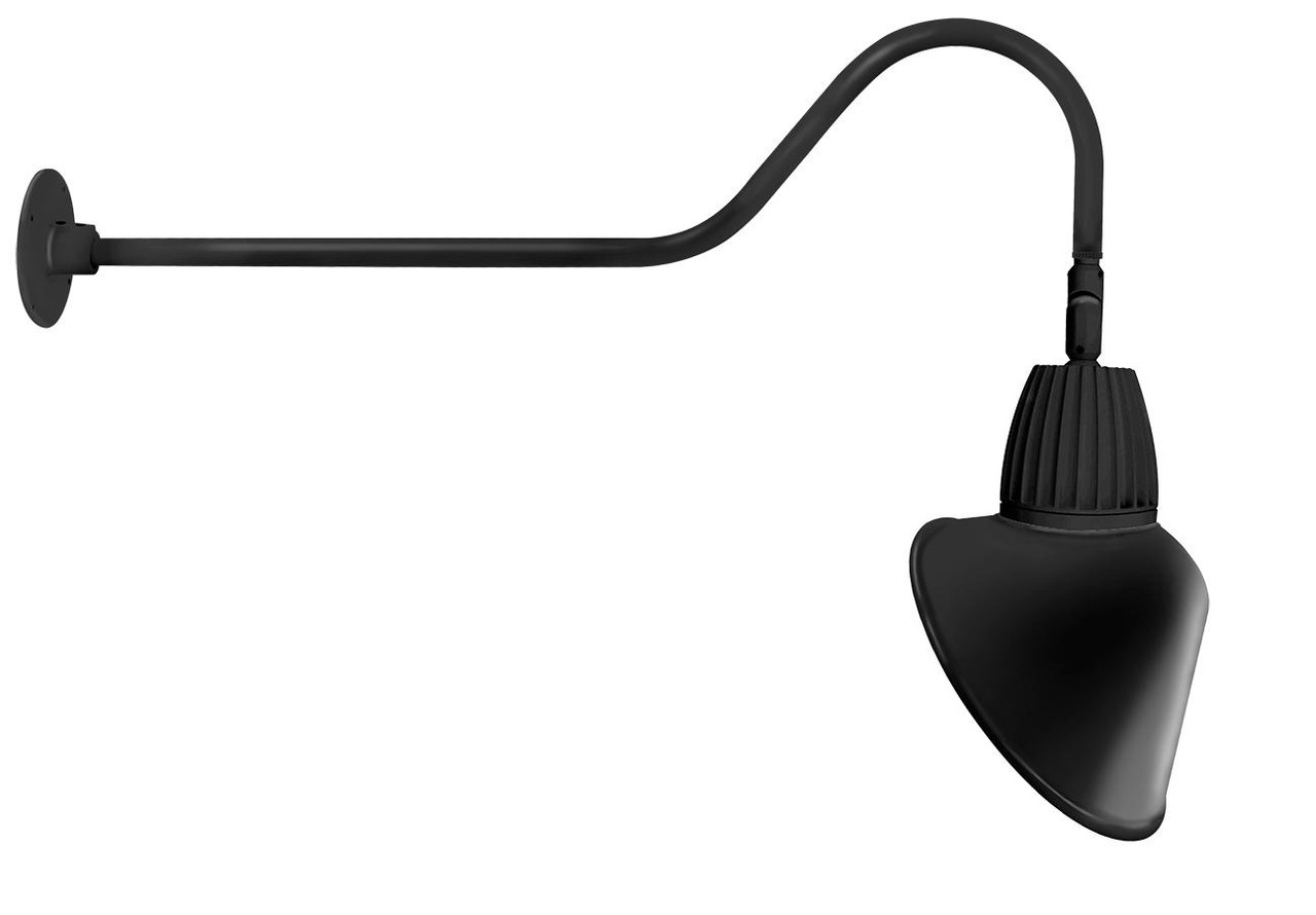 GN2LED26NSACB Decorative 1675 Lumens Gooseneck 26W 4000K 35 Inches Arm
