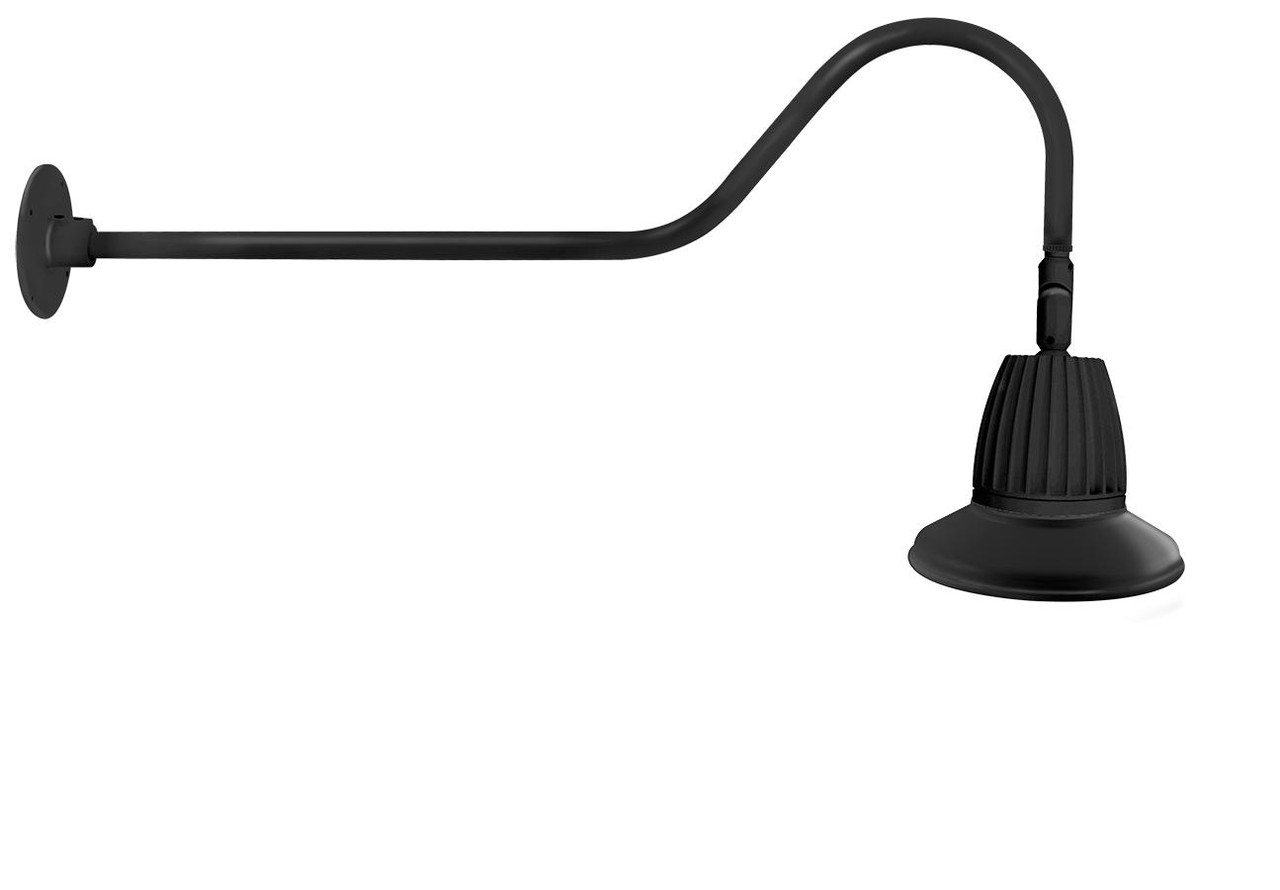 GN2LED26NST11B Decorative 1319 Lumens Gooseneck 26W 4000K 35 Inches Arm Straight