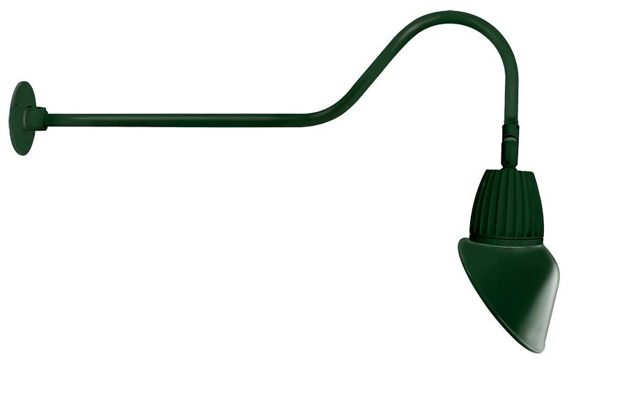 GN2LED26YRAC11G Decorative 844 Lumens Gooseneck 26W 3000K 35 Inches Arm