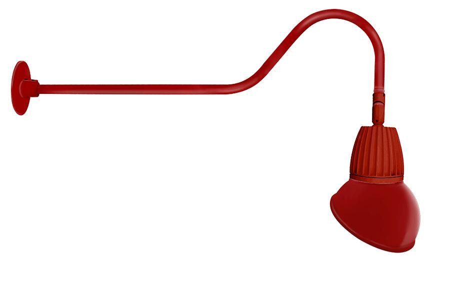 GN2LED26YSAD11R Decorative 1230 Lumens Gooseneck 26W 3000K 35 Inches Arm