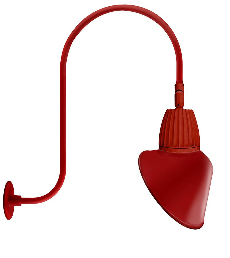 GN3LED13NSACR Decorative 599 Lumens Gooseneck 13W 4000K Up Curve 30 Inches