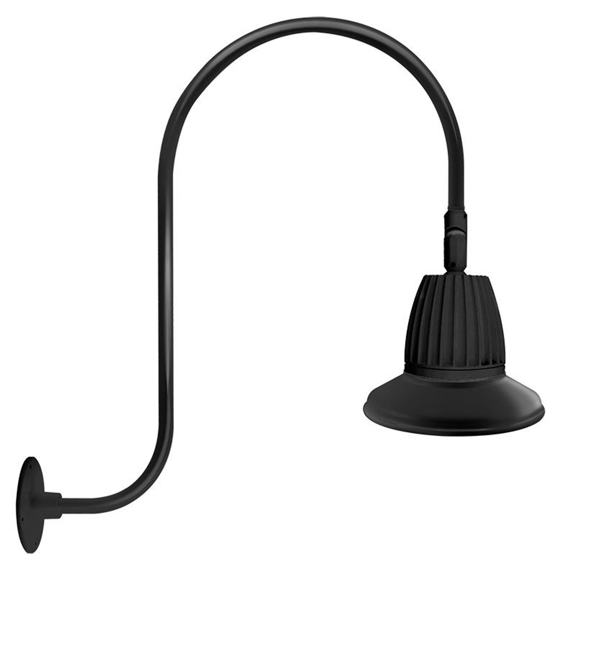 GN3LED13YSST11B Decorative 514 Lumens Gooseneck 13W 3000K Up Curve 30 Inches