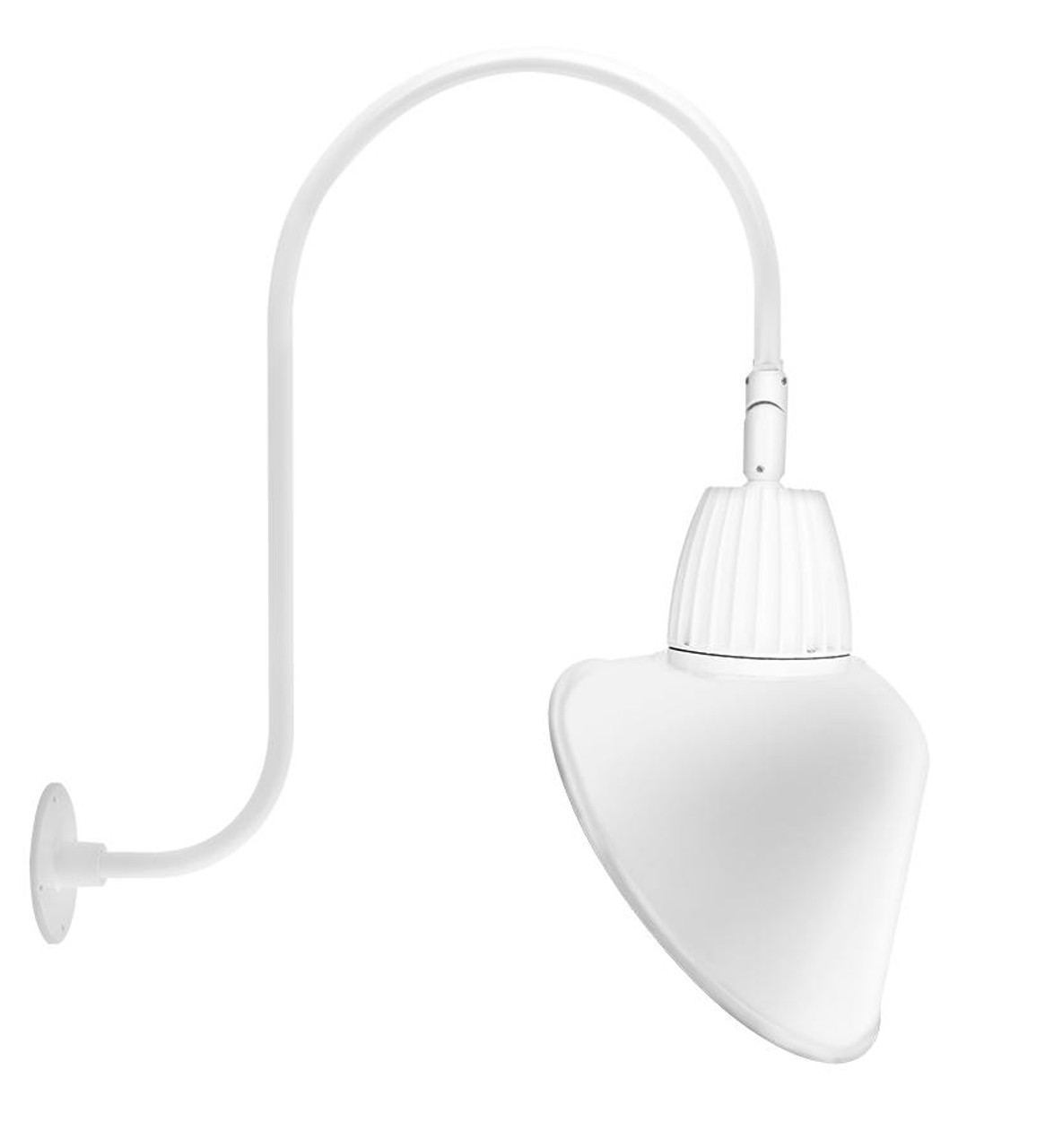 GN3LED26YSACW Decorative 1247 Lumens Gooseneck 26W 3000K Up Curve 30 Inches