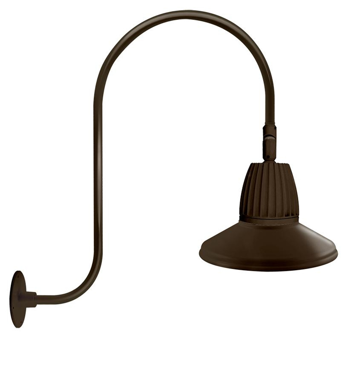 GN3LED26YSSTBWN Decorative 1262 Lumens Gooseneck 26W 3000K Up Curve 30 Inches
