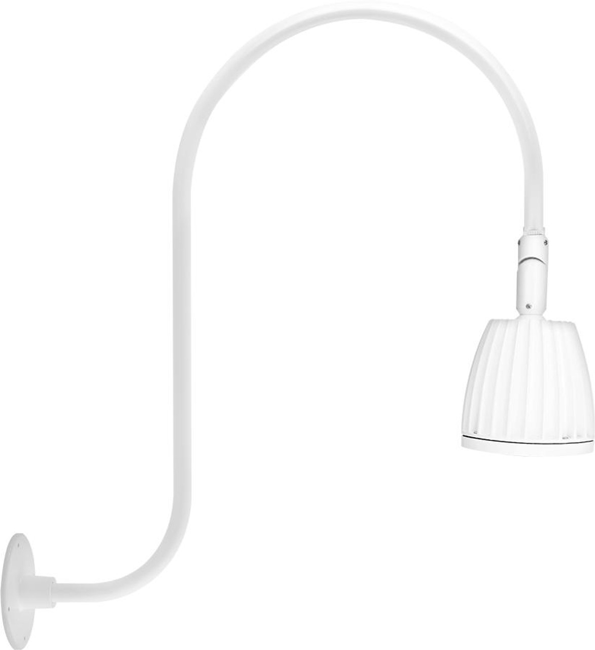 GN3LED26YSW Decorative 1312 Lumens Gooseneck 26W 3000K Up Curve 30 Inches