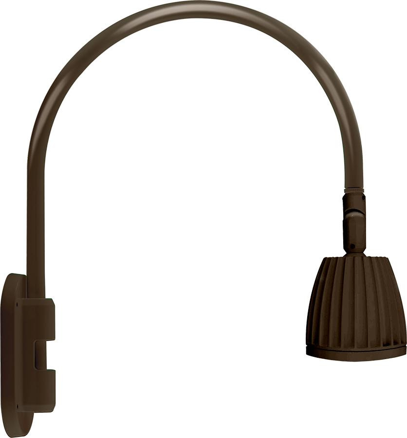 GN4LED26NRBWN Decorative 1570 Lumens Gooseneck 26W 4000K 20 Inches High