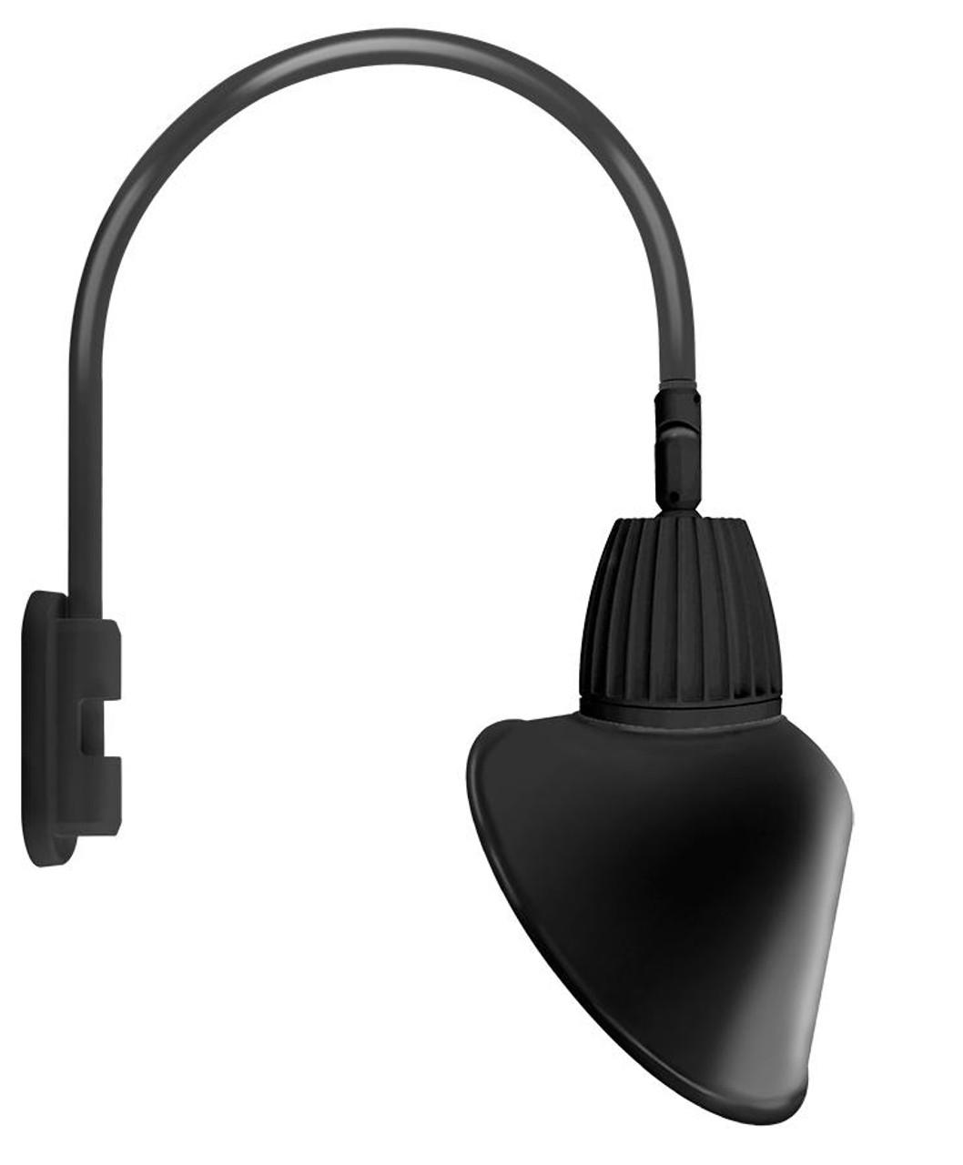 GN5LED13NRACB Decorative 388 Lumens Gooseneck 13W 4000K Pole 20 Inches High