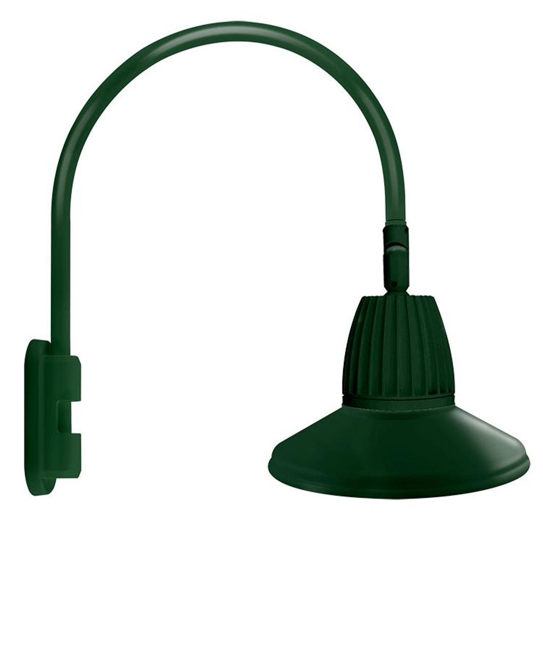 GN5LED13NRSTG Decorative 577 Lumens Gooseneck 13W 4000K Pole 20 Inches High
