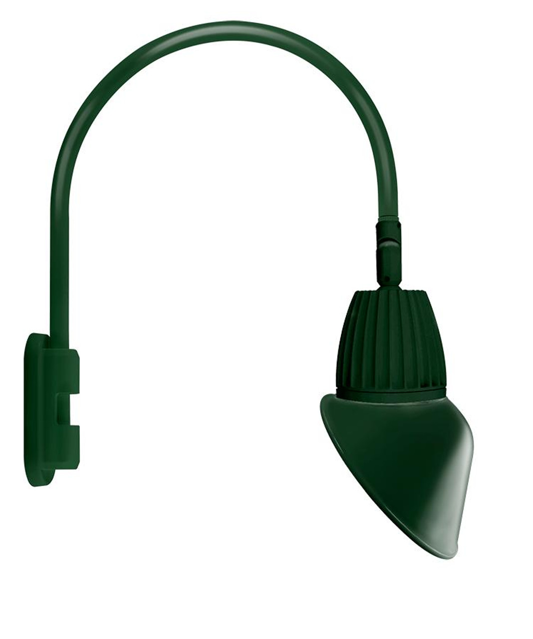 GN5LED13NSAC11G Decorative 388 Lumens Gooseneck 13W 4000K Pole 20 Inches High