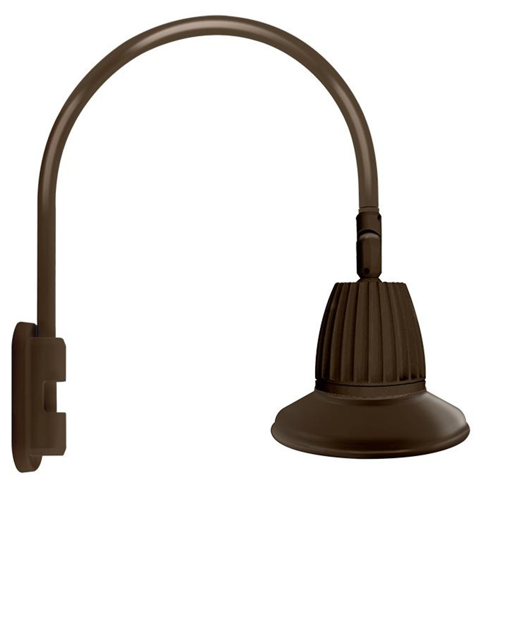GN5LED13NSST11BWN Decorative 577 Lumens Gooseneck 13W 4000K Pole 20 Inches High
