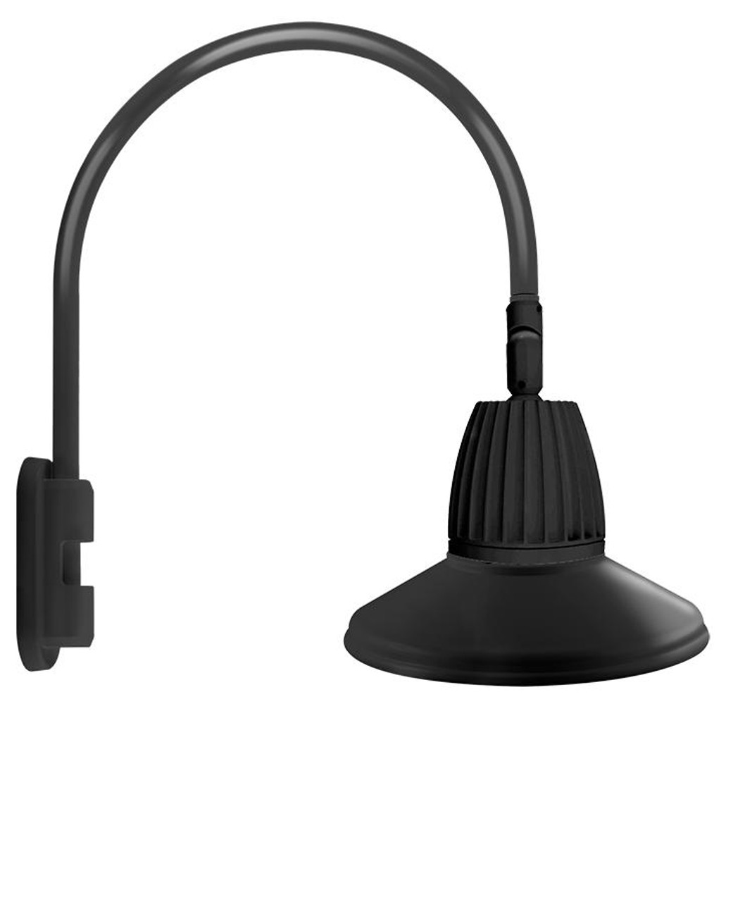 GN5LED13NSSTB Decorative 577 Lumens Gooseneck 13W 4000K Pole 20 Inches High