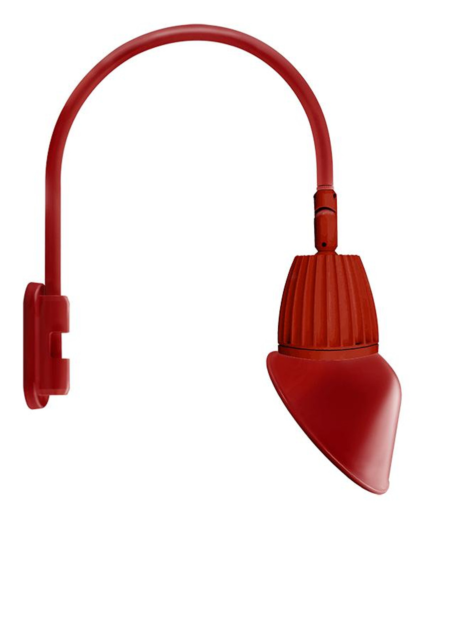 GN5LED13YRAC11R Decorative 499 Lumens Gooseneck 13W 3000K Pole 20 Inches High