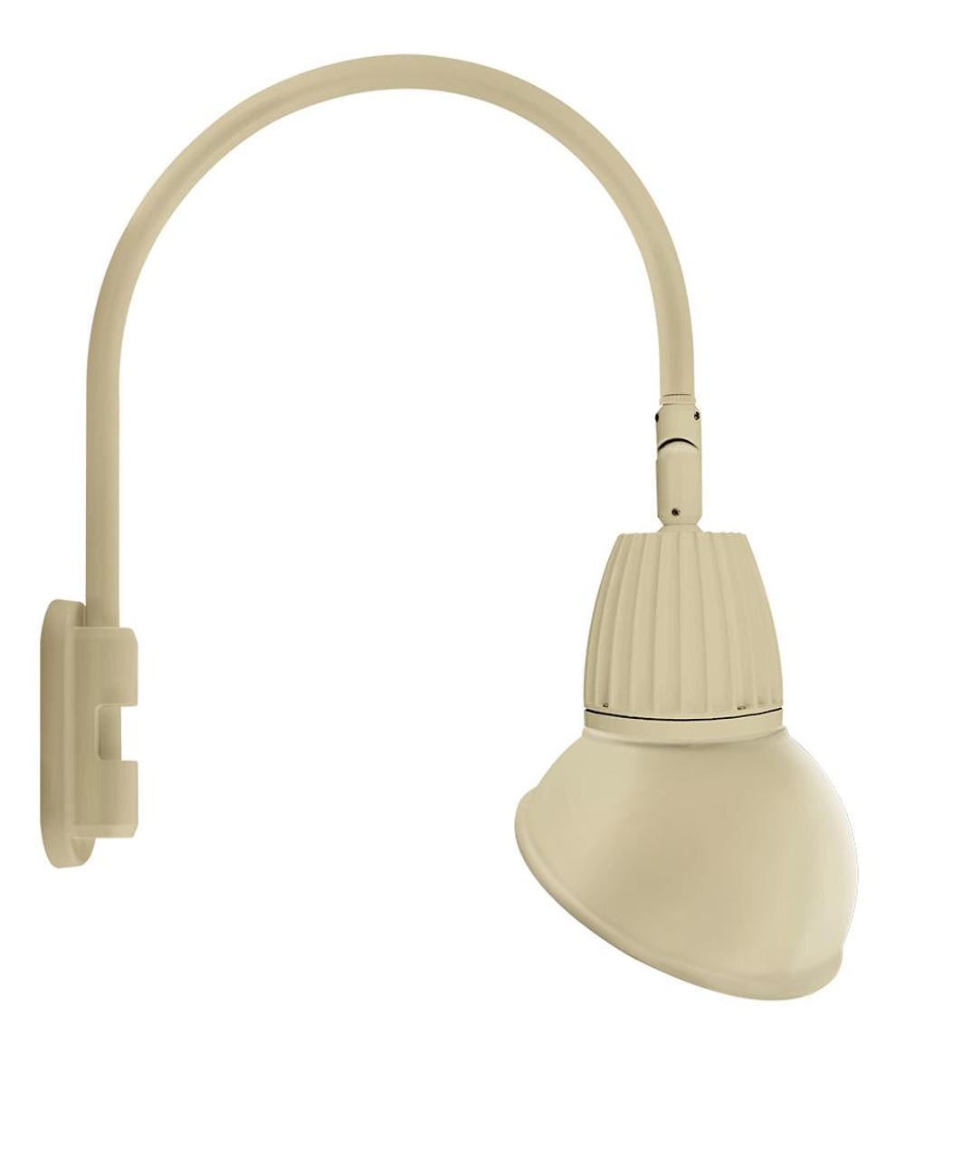 GN5LED13YRAD11I Decorative 494 Lumens Gooseneck 13W 3000K Pole 20 Inches High