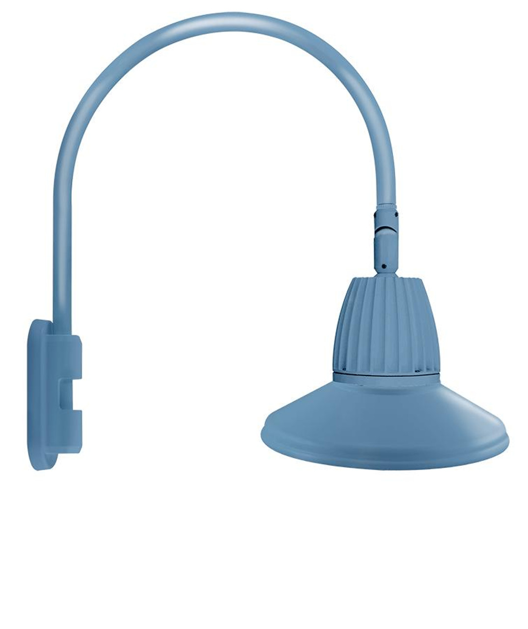 GN5LED13YRSTLB Decorative 596 Lumens Gooseneck 13W 3000K Pole 20 Inches High