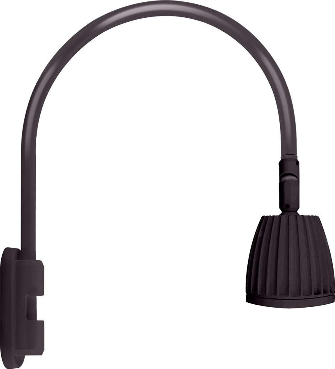 GN5LED13YSA Decorative 665 Lumens Gooseneck 13W 3000K Pole 20 Inches High