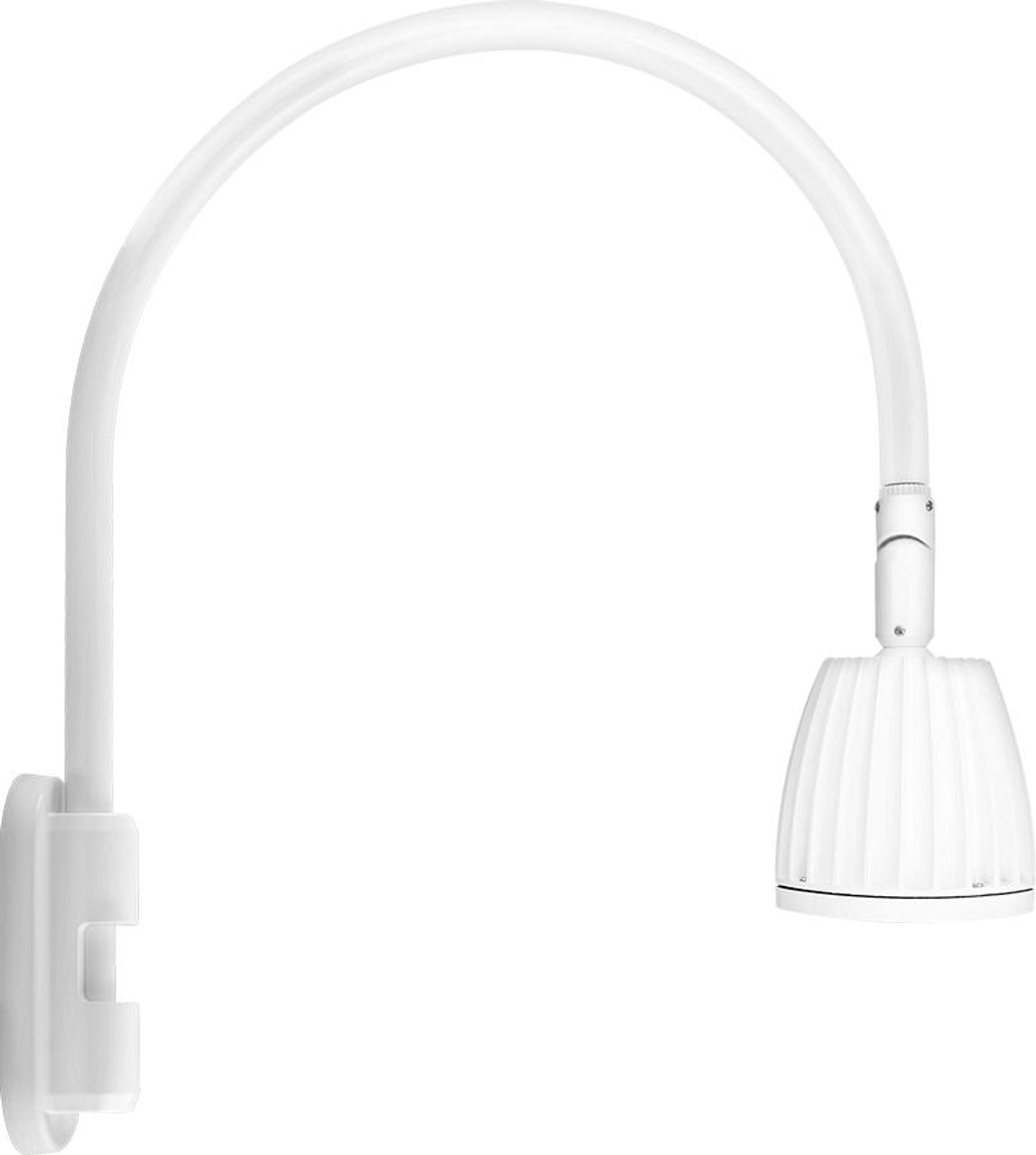 GN5LED13YSW Decorative 688 Lumens Gooseneck 13W 3000K Pole 20 Inches High