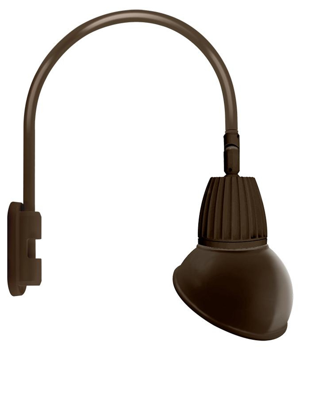GN5LED26NAD11BWN Decorative 839 Lumens Gooseneck 26W 4000K Pole 20 Inches High