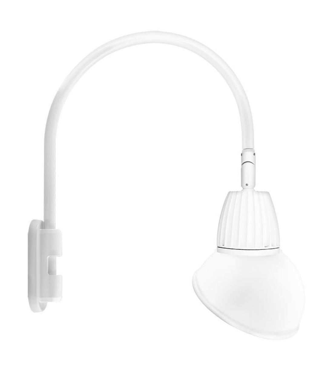 GN5LED26NAD11W Decorative 1461 Lumens Gooseneck 26W 4000K Pole 20 Inches High