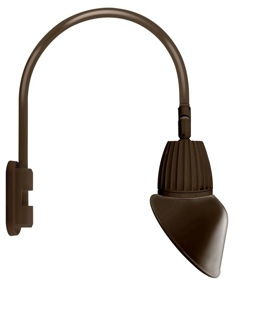 GN5LED26NRAC11BWN Decorative 877 Lumens Gooseneck 26W 4000K Pole 20 Inches High