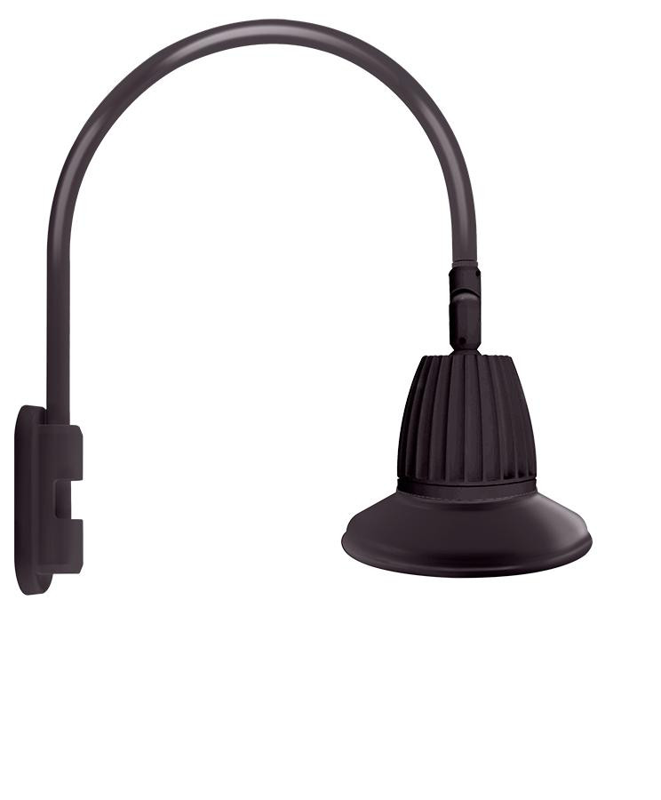 GN5LED26NSST11A Decorative 1319 Lumens Gooseneck 26W 4000K Pole 20 Inches High