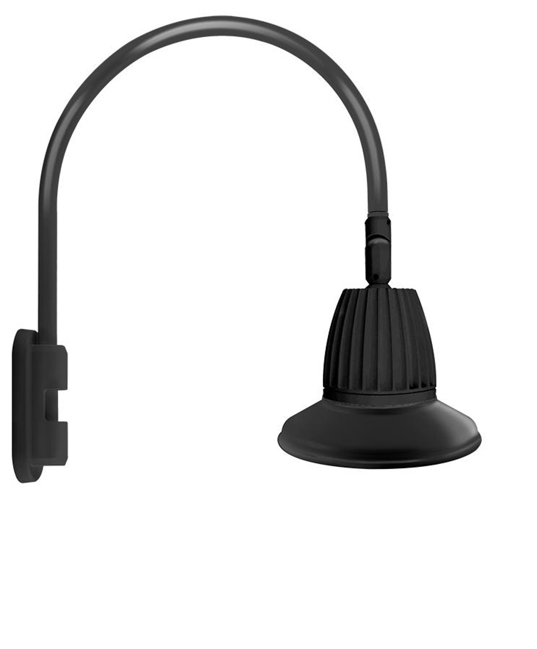 GN5LED26NSST11B Decorative 1319 Lumens Gooseneck 26W 4000K Pole 20 Inches High
