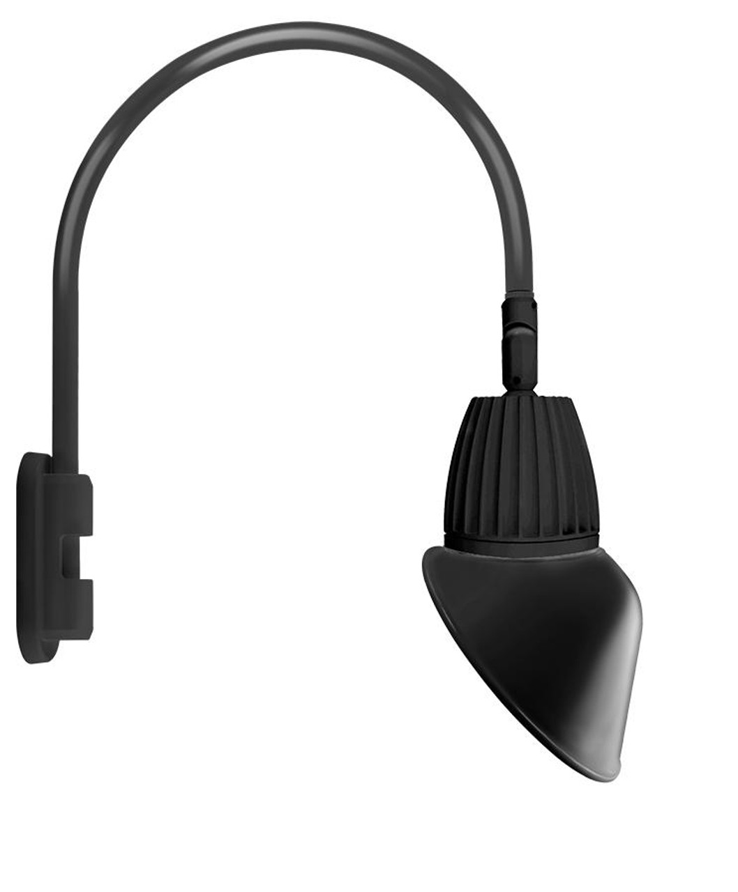 GN5LED26YAC11B Decorative 844 Lumens Gooseneck 26W 3000K Pole 20 Inches High