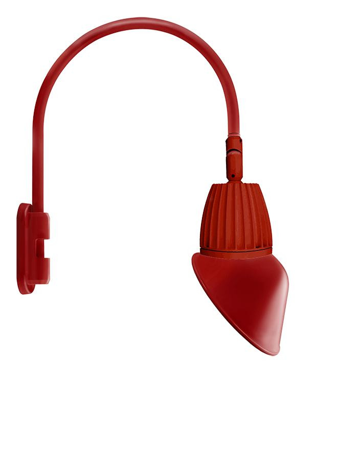 GN5LED26YAC11R Decorative 1247 Lumens Gooseneck 26W 3000K Pole 20 Inches High