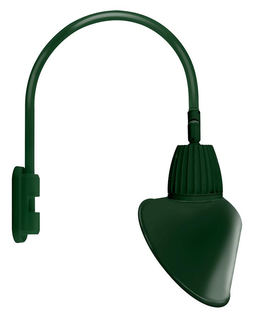 GN5LED26YACG Decorative 844 Lumens Gooseneck 26W 3000K Pole 20 Inches High