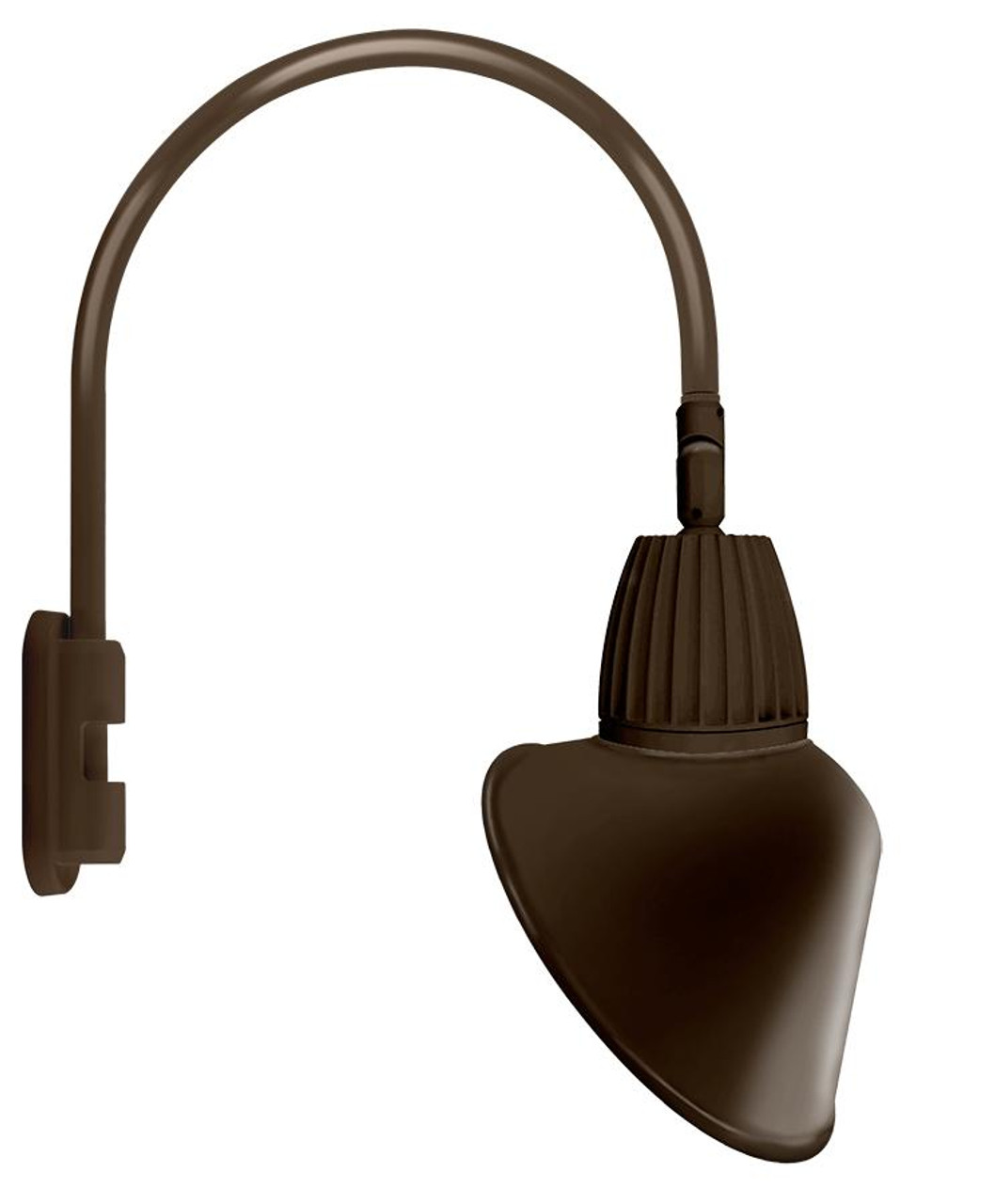GN5LED26YSACBWN Decorative 844 Lumens Gooseneck 26W 3000K Pole 20 Inches High