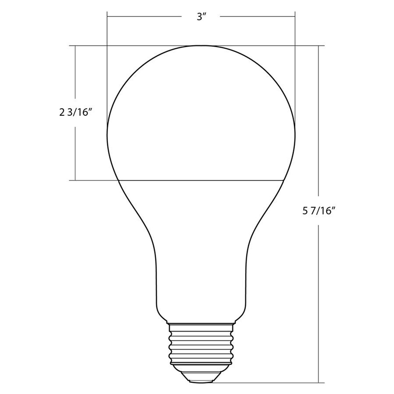 A21-16.5-E26-950-ND-UNV A21 16.5W 125EQ 2000LM E26 CRI90 4000K 120/277V Non-dim