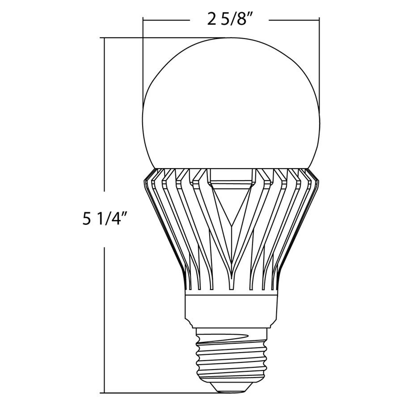 A21-17-E26-840-ND 120-277V A-line Bulbs 2050 Lumens A21 17W Base E26 80CRI 4000K Non-dimming