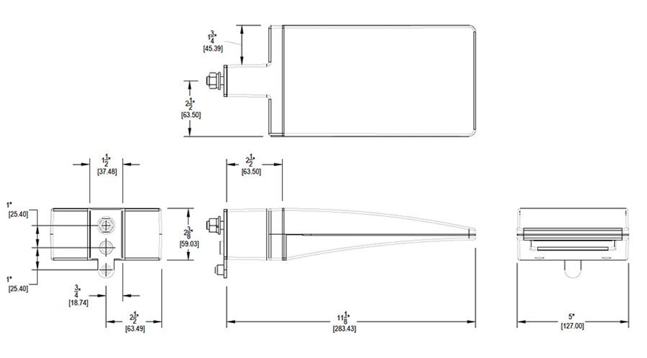 ALED10 Area Lights 1333 Lumens ALED 10W 5000K Pole Mount Bronze