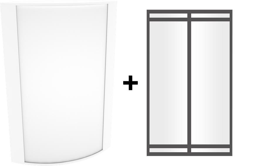 HALV10L927-FG1-W/BL Architectural 743 Lumens HALV Forward Light 14W 90CRI 2700K Frosted