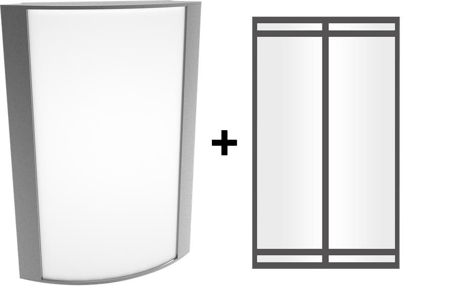 HALVS10L935-FG1-S/BL/E2 Architectural 841 Lumens HALVS Forward & Up/down Light 14W 90CRI