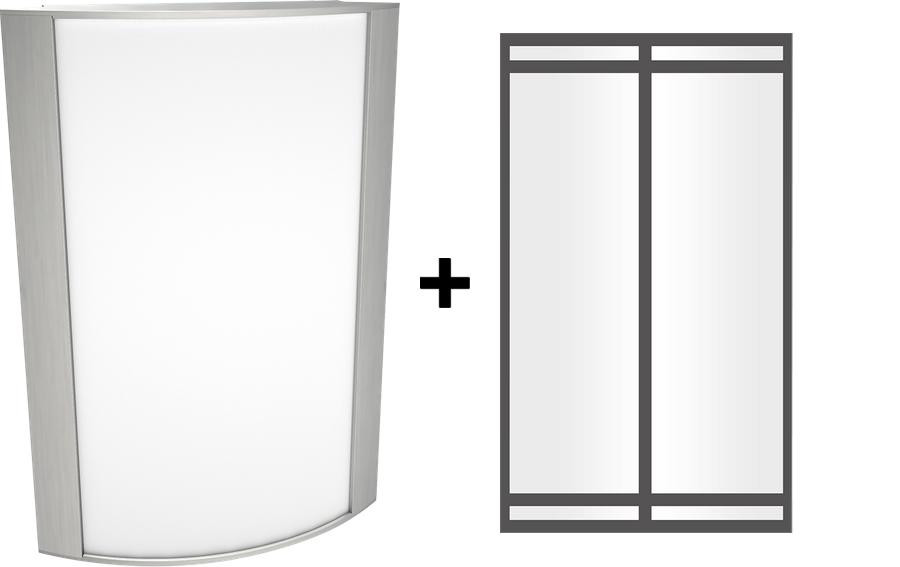 HALVS10L940-FG1-SA/BL Architectural 828 Lumens HALVS Forward & Up/down Light 14W 90CRI